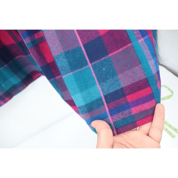 Vintage pendleton women's 10 tweed virgin wool skirt set jacket plaid pleated - Picture 12 of 13